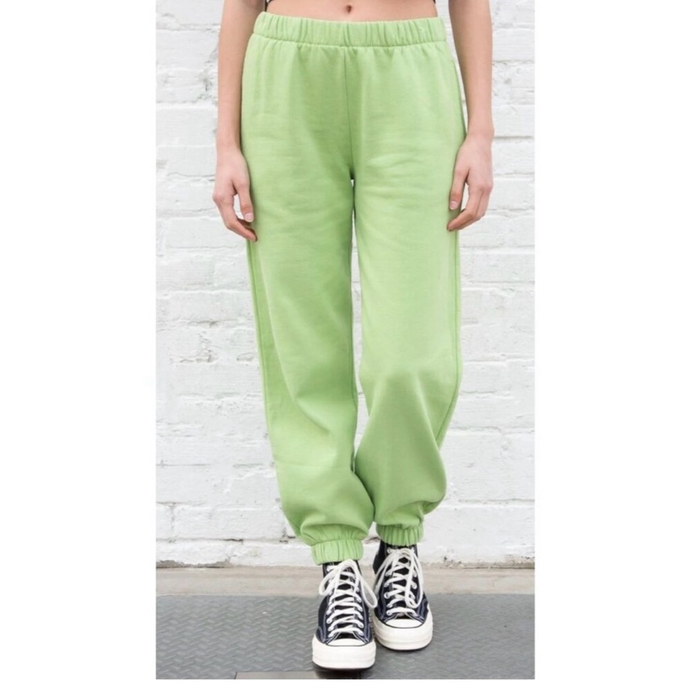 Brandy Melville Lime Green Sweatpants